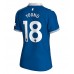 Günstige Everton Ashley Young #18 Heim Fussballtrikot Damen 2023-24 Kurzarm